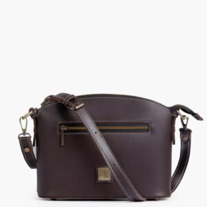 Dark Brown Dome Crossbody