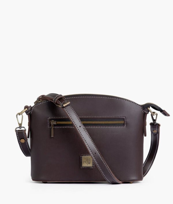 Dark Brown Dome Crossbody