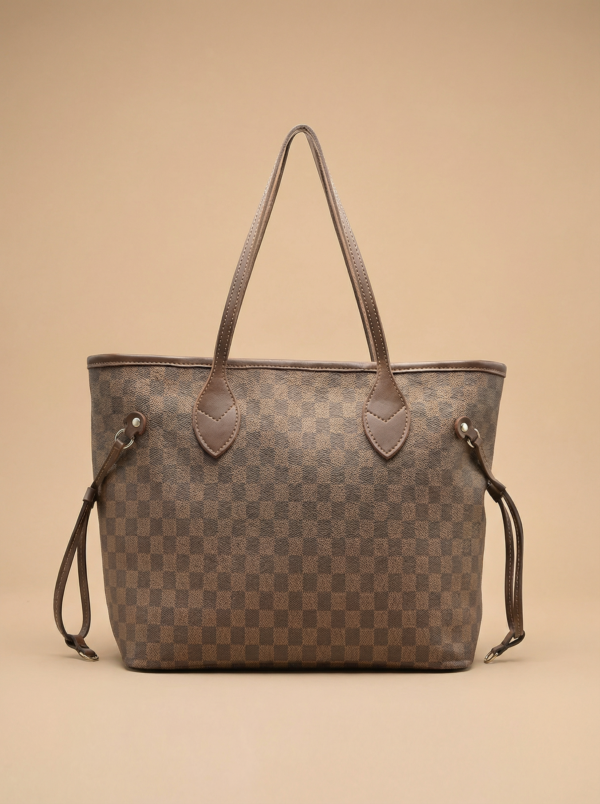 HR-BAG-001_1 Amlam Structured Handbag – Dark Brown