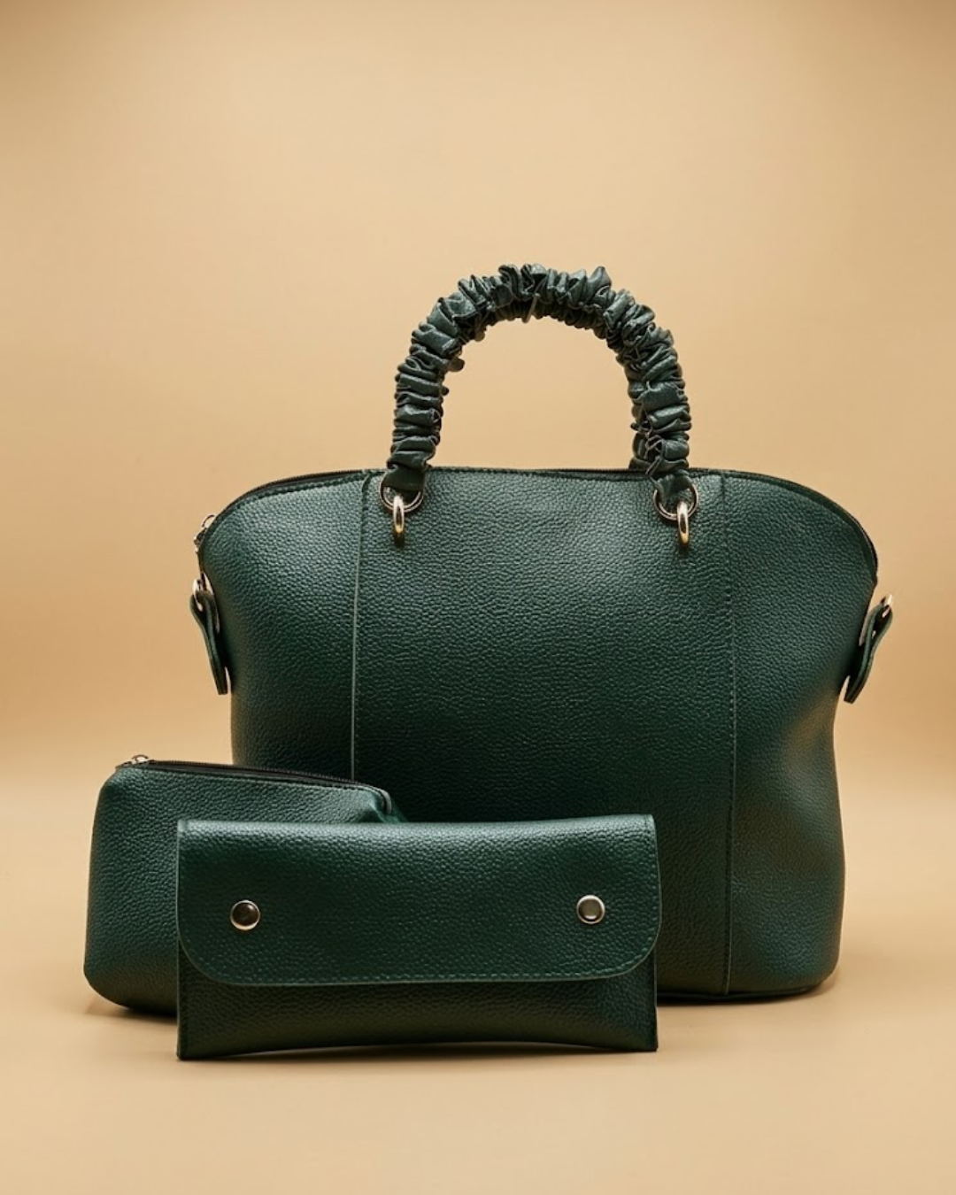 Alora 3-Piece Tote Bag – Olive Green — HERPURS