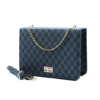 Luxury Grid Chain Bag – Black