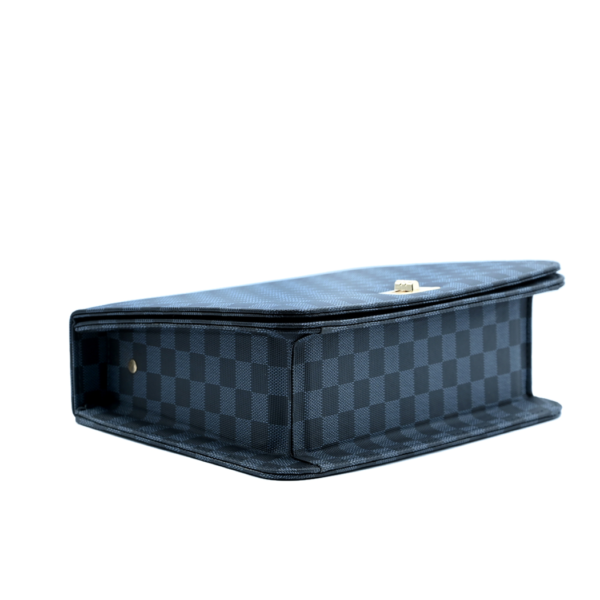 Luxury Grid Chain Bag – Black