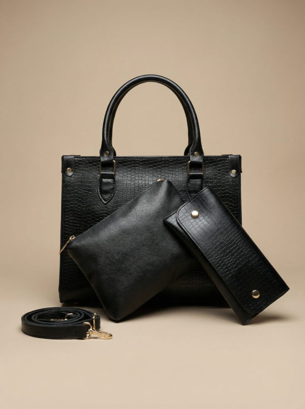 Classic Hobo Handbag – Black