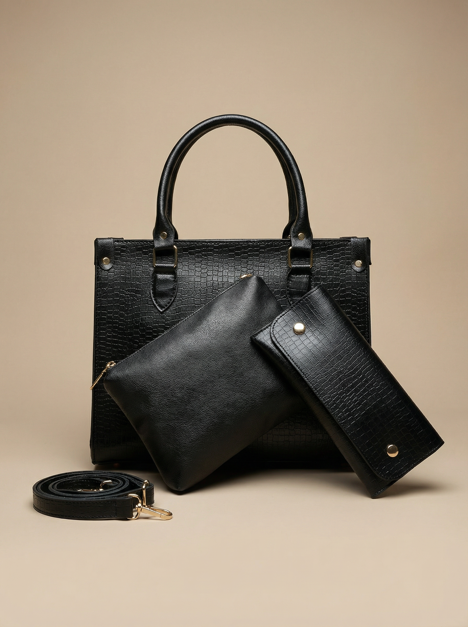 Classic Hobo Handbag – Black — HERPURS
