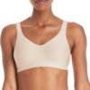 Everyday Lightly Lined Wireless Bra — front view, alternate angle, nude