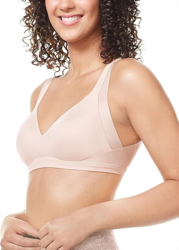 Everyday Lightly Lined Wireless Bra — front view, nude